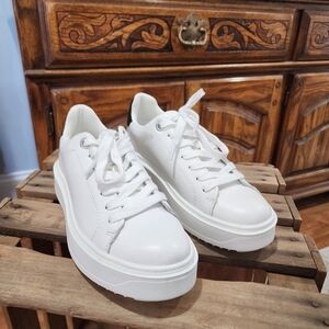 Steve Madden Women's Charlie White Lace-Up Sneakers